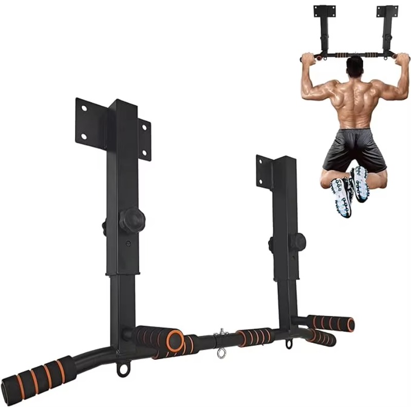 Home Gym Wall - Wall Mounted Dip Station Pull-up Bar