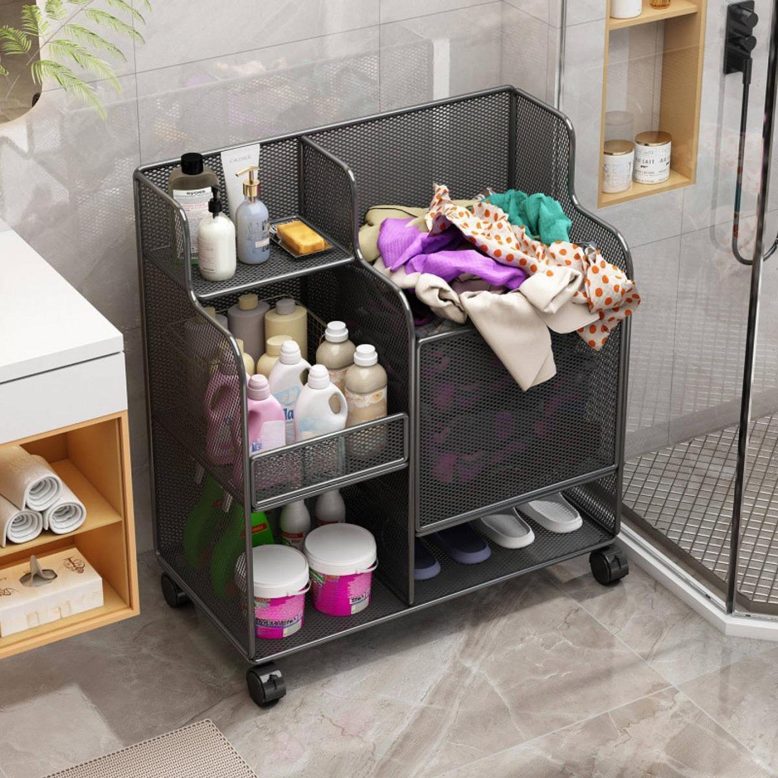 Home Gym Yoga Mat Storage - Sports Equipment Storage Rack on Wheels