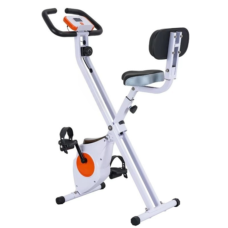 Home Gym Resistance - Smart Folding Exercise Bike with 8-Level