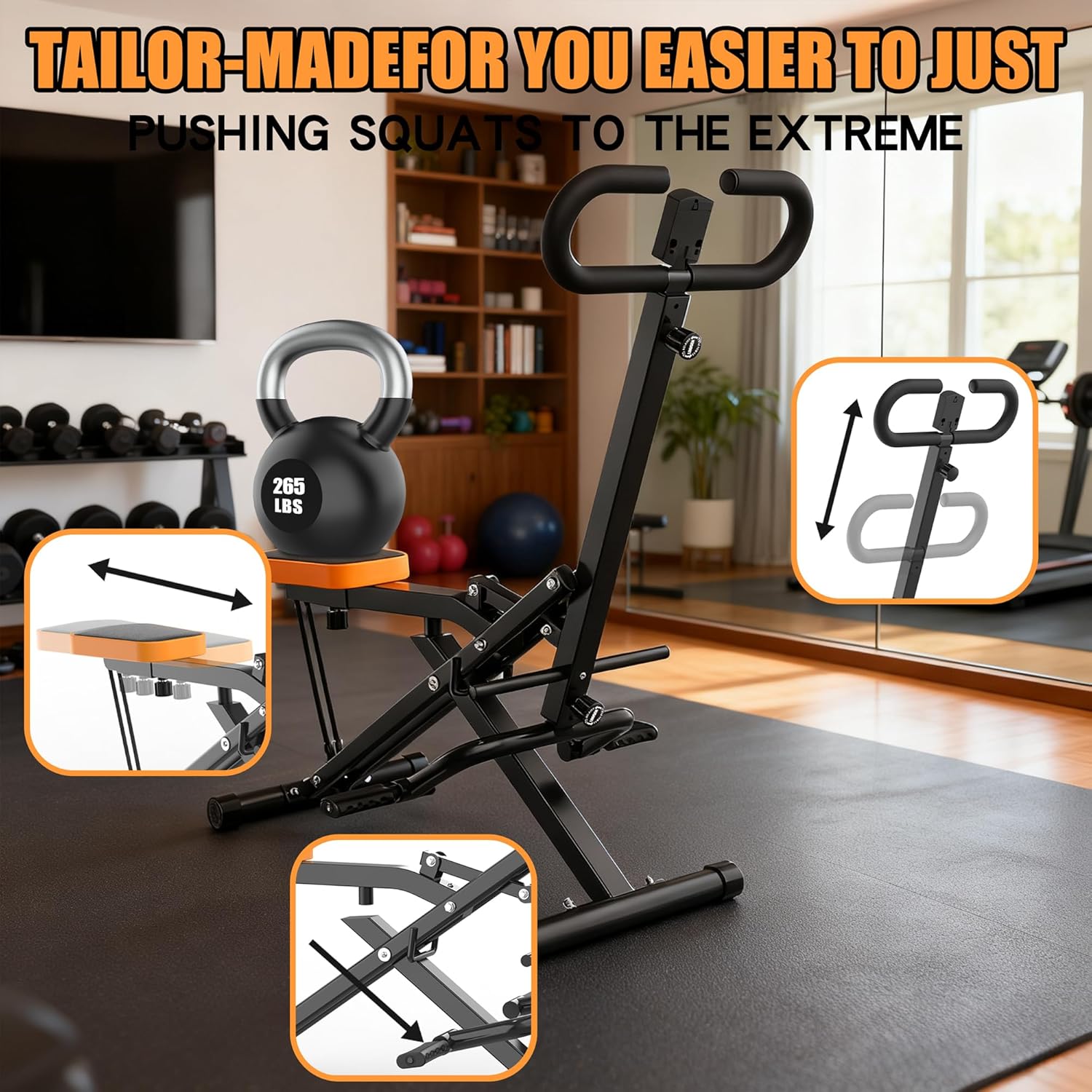 Home Gym Resistance - Squat Machine For Home, Assist Trainer