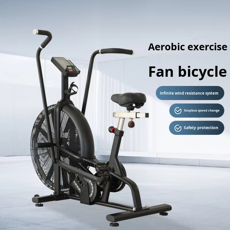Home Gym Resistance - Commercial Wind Resistance Aerobic Exercise Bike