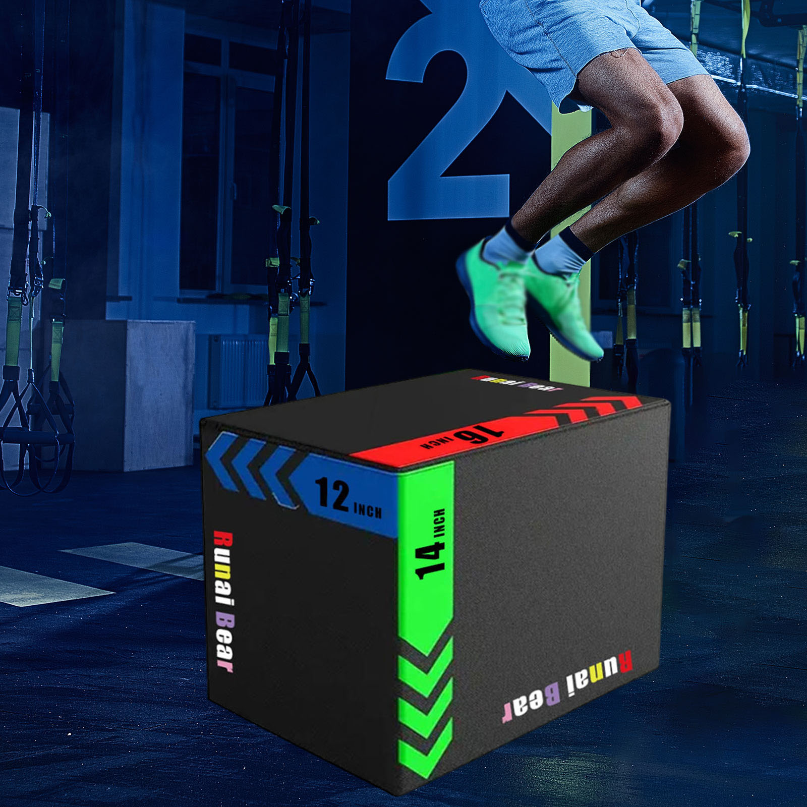 Plyo Box Set - Plyo Jumping Exercise Box Portable Step