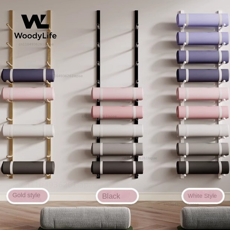 Studio Wall Rack Large Capacit - Home Gym Yoga Mat Storage review and price