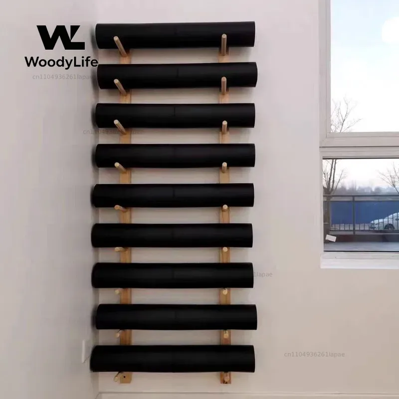 Studio Wall Rack Large Capacit - Home Gym Yoga Mat Storage review and price