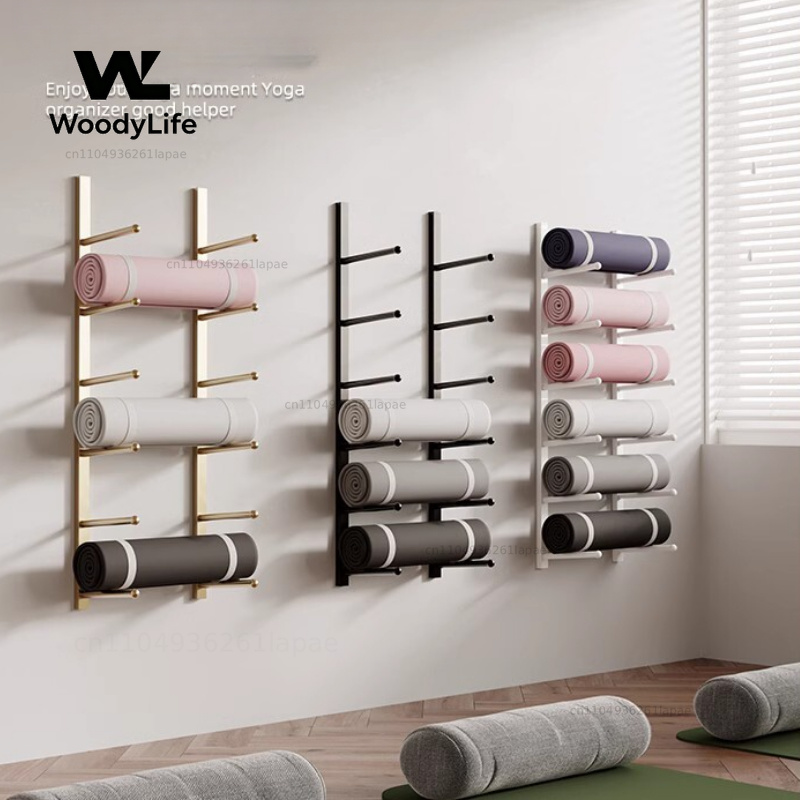 Studio Wall Rack Large Capacit - Home Gym Yoga Mat Storage review and price