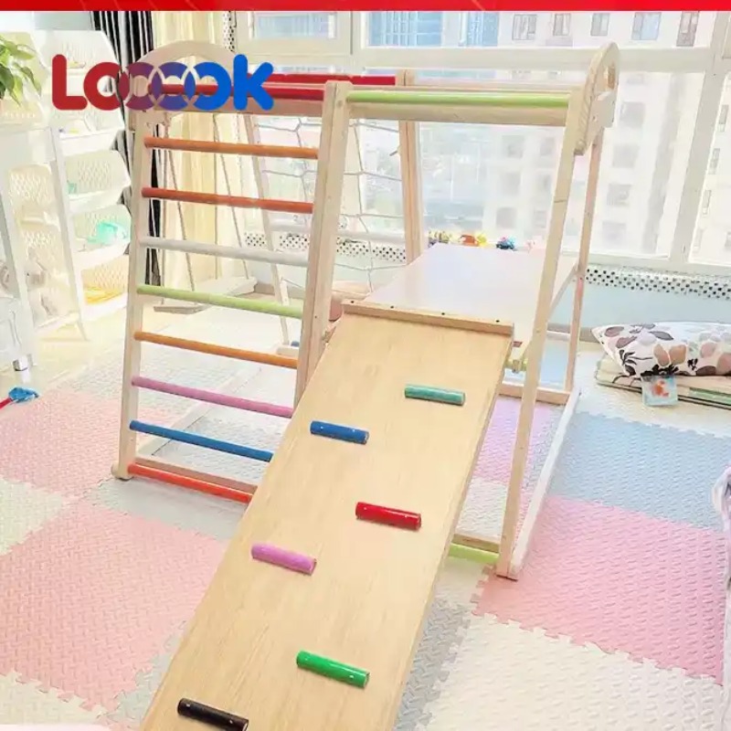 Multifunctional Wooden Toddler - Home Gym For Toddlers review and price