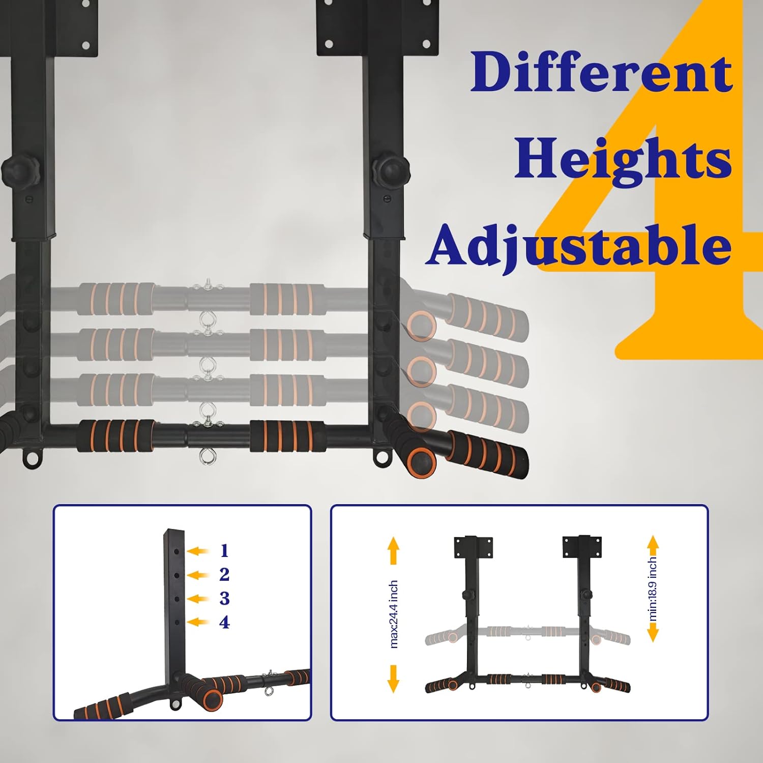 Wall Mounted Dip Station Pull- - Home Gym Wall review and price
