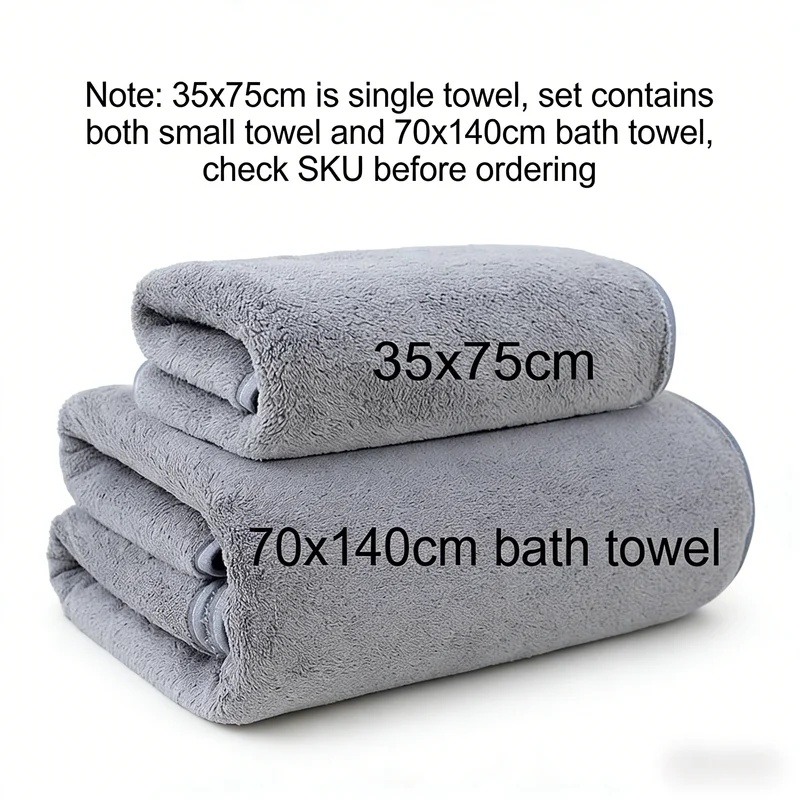 Coral Fleece Thickened Towel a - Home Gym Nala review and price