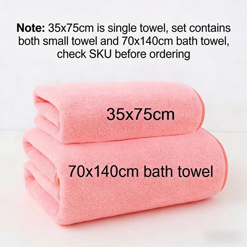 Coral Fleece Thickened Towel a - Home Gym Nala review and price