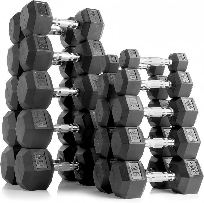Premium Rubber Coated Hex Dumb - Home Gym Build review and price