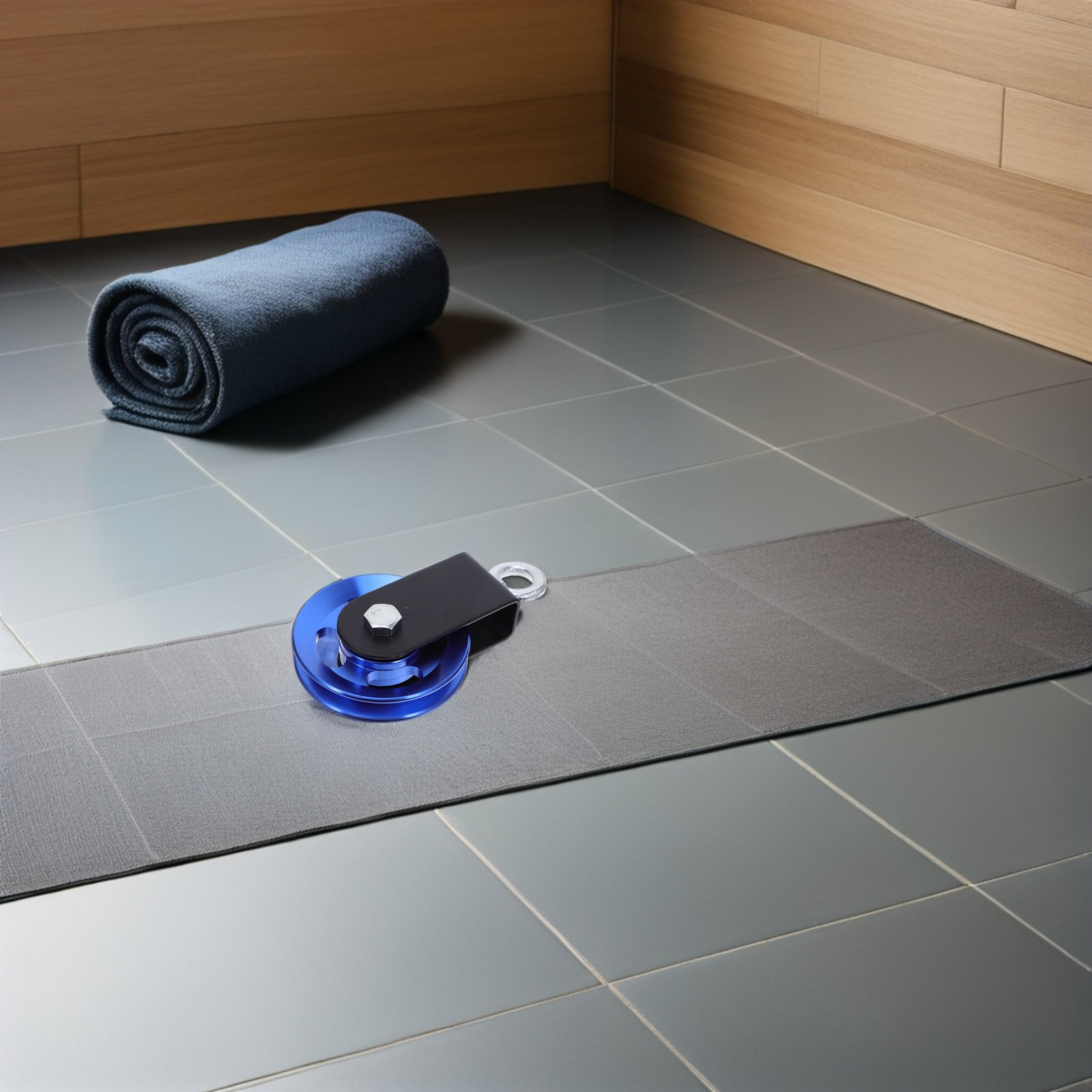Blue Aluminum Cable Pulley Whe - Home Gym Equipment Diy review and price