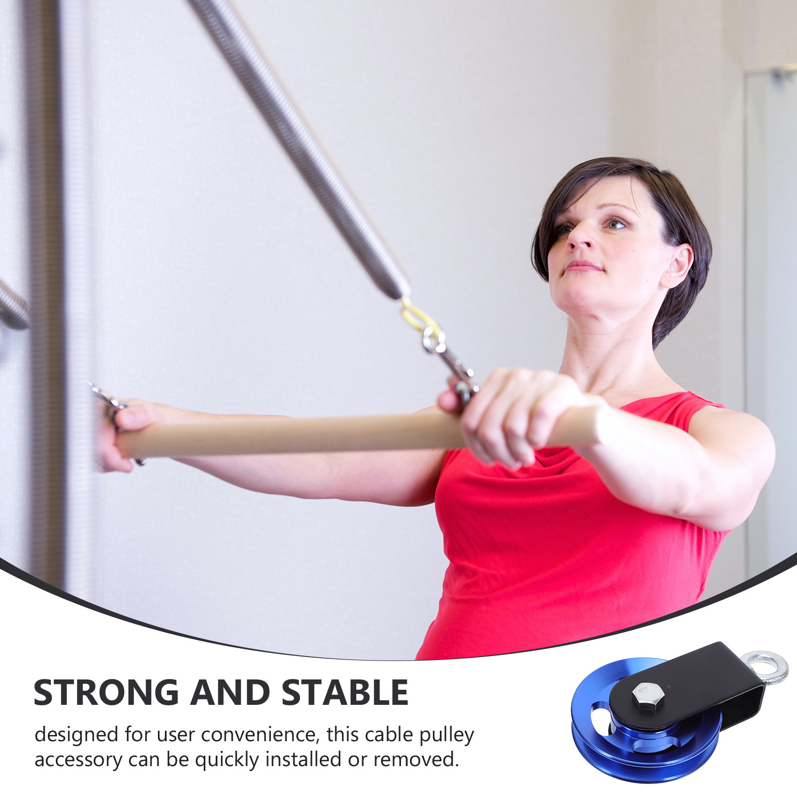 Blue Aluminum Cable Pulley Whe - Home Gym Equipment Diy review and price