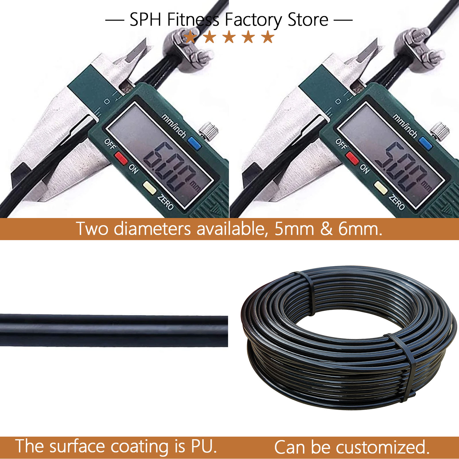 5/6mm Thick Steel Wire Rope Fi - Home Gym Nala review and price