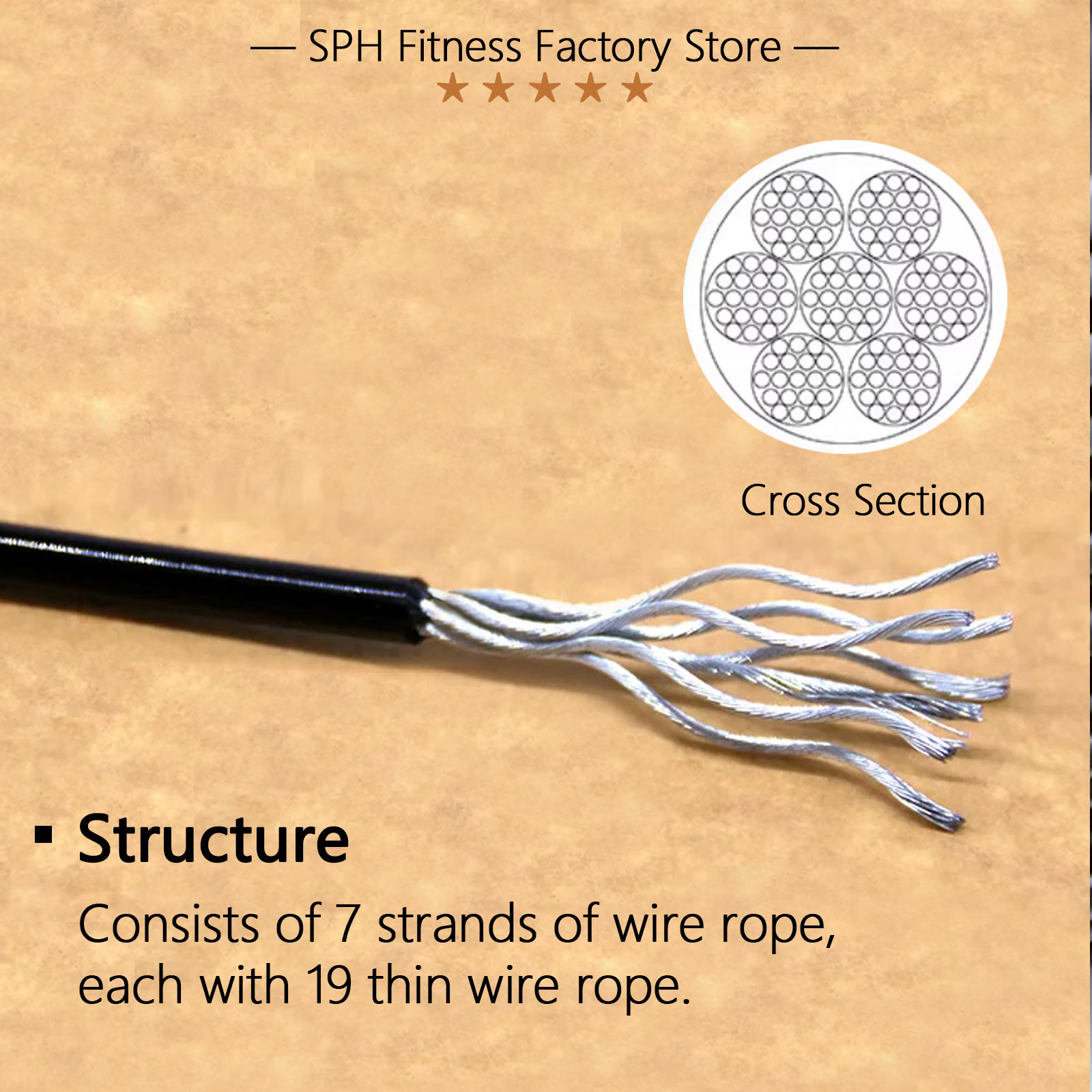 5/6mm Thick Steel Wire Rope Fi - Home Gym Nala review and price