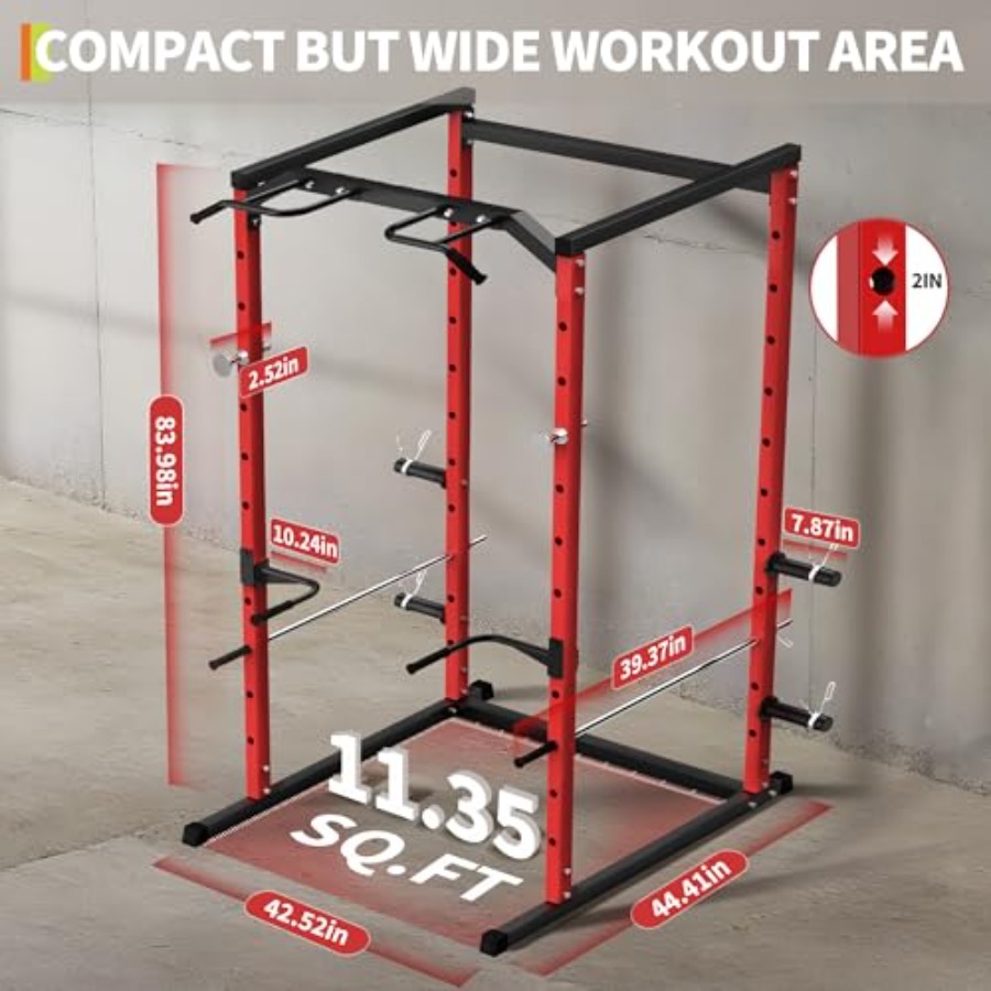 Heavy-Duty Power Cage with Pul - Home Gym Pull Up review and price