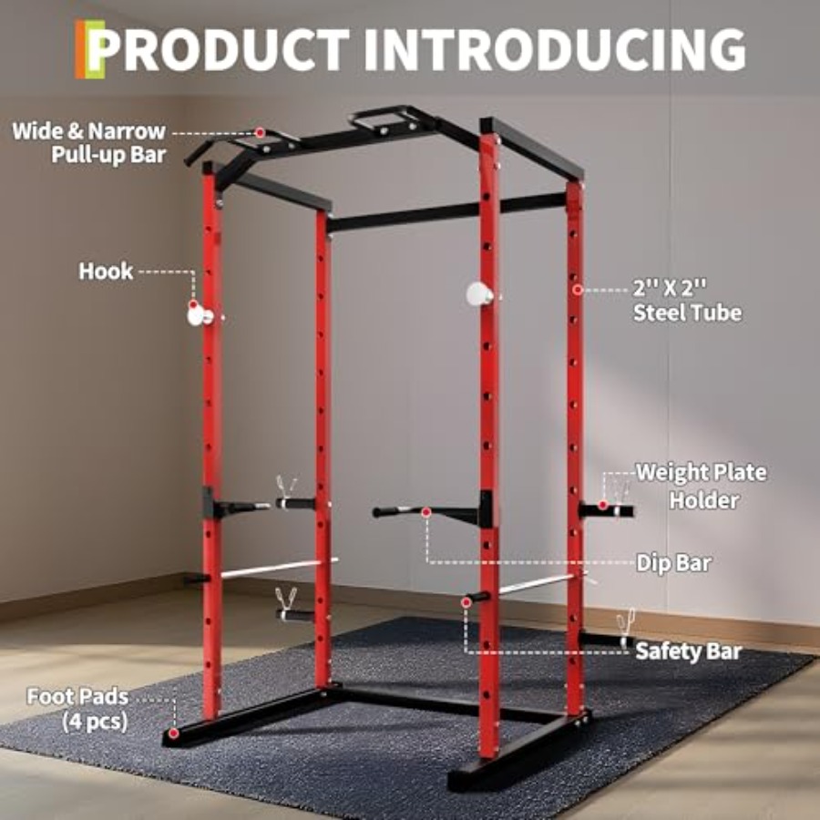 Heavy-Duty Power Cage with Pul - Home Gym Pull Up review and price