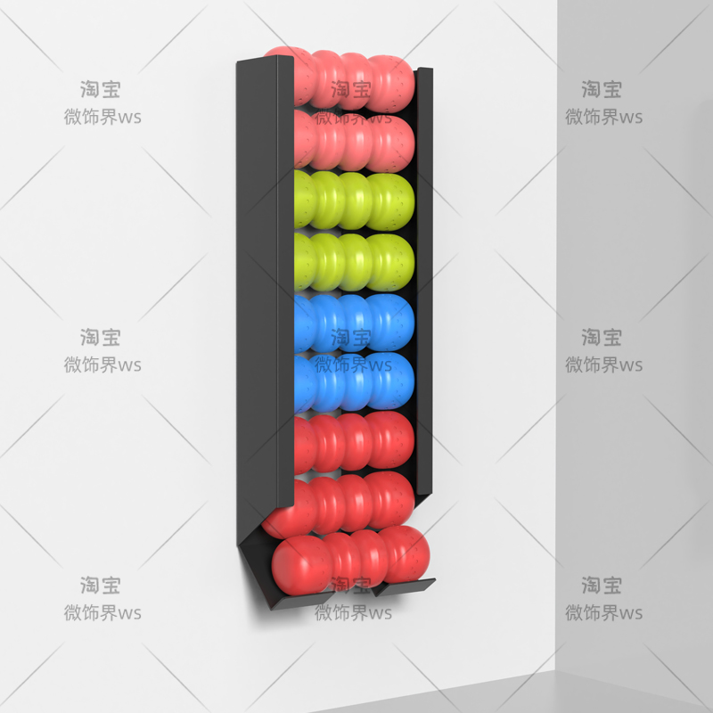 ‌Wall Mounted Sports Ball Rack - Home Gym Yoga Mat Storage review and price