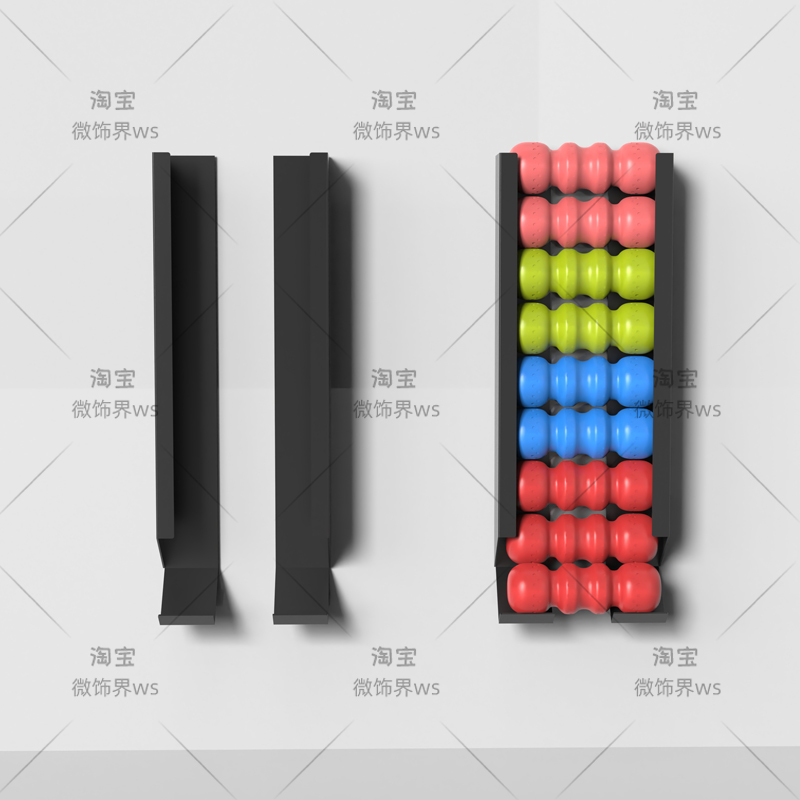 ‌Wall Mounted Sports Ball Rack - Home Gym Yoga Mat Storage review and price