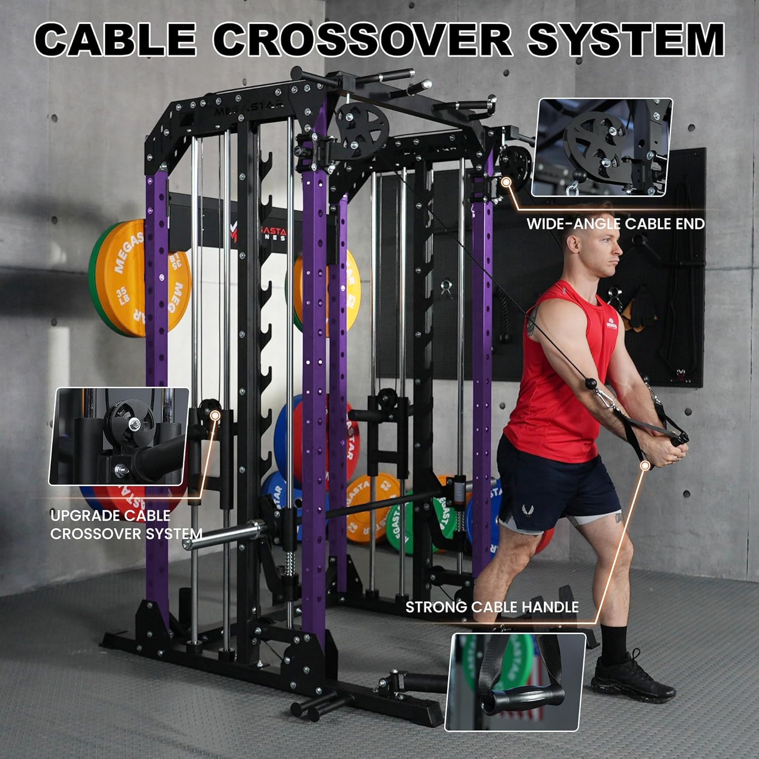 Smith Machine, 2600LBS Squat R - Home Gym Nala review and price