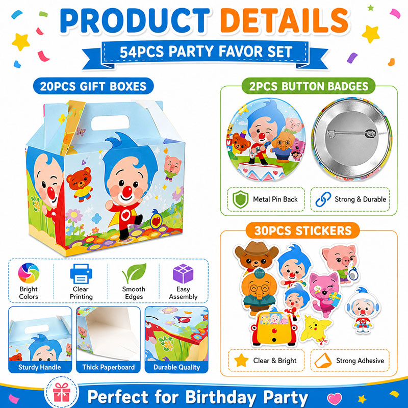 PLIM Cartoon Pattern Paper box - Plyo Box Set review and price