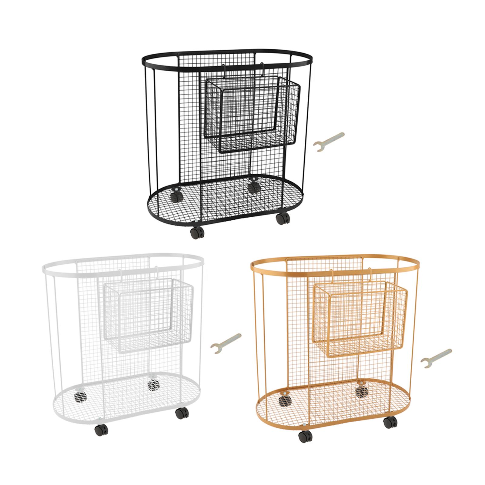 Metal Gym Organizer with Wheel - Home Gym Yoga Mat Storage review and price