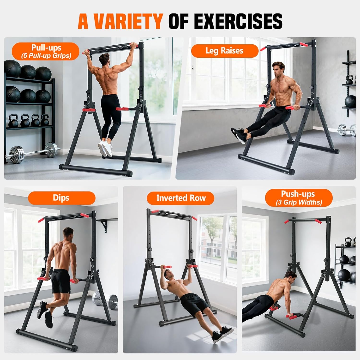 Foldable Power Tower Dip Stati - Home Gym Pull Up review and price