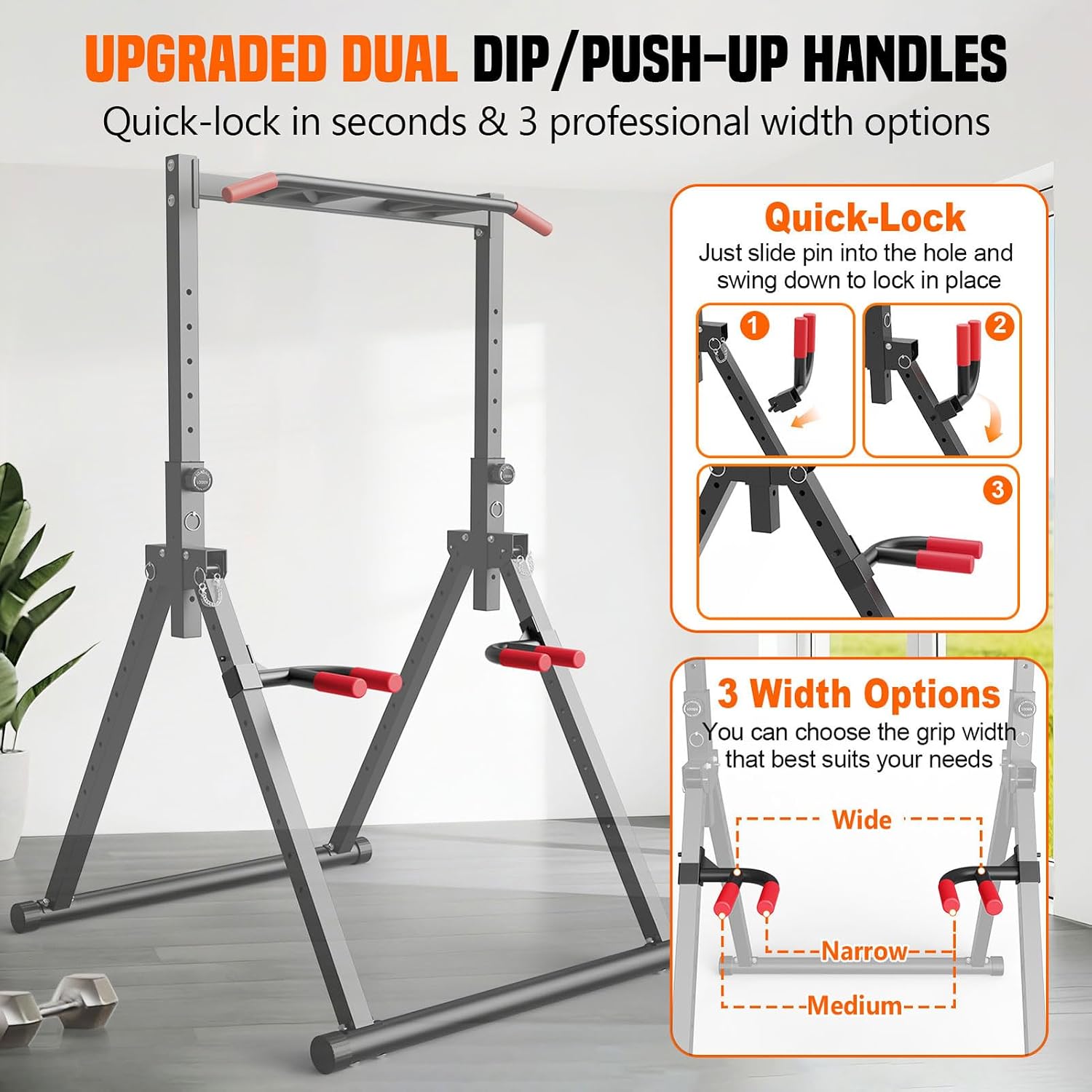 Foldable Power Tower Dip Stati - Home Gym Pull Up review and price