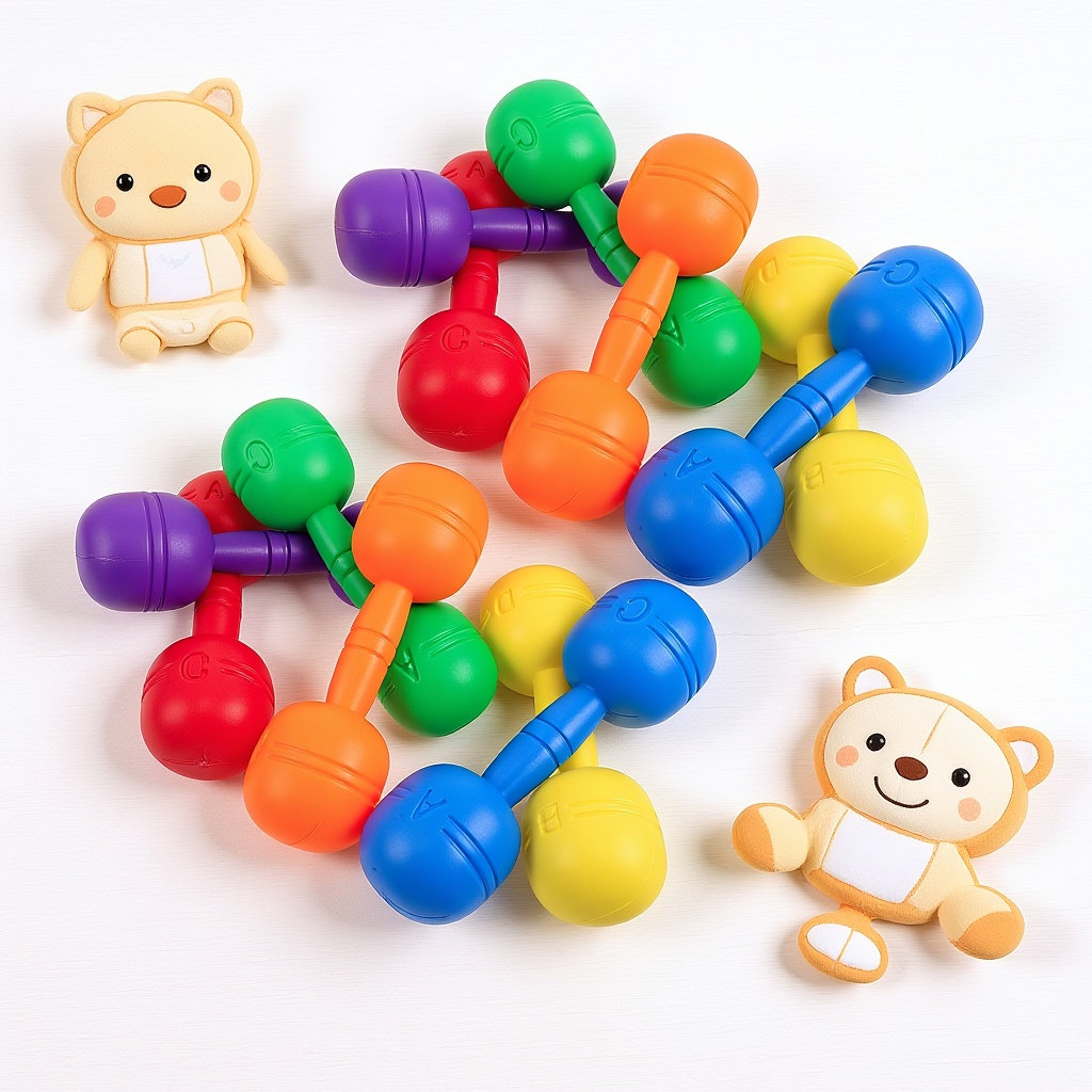 12Pcs Kids Plastic Dumbbells a - Home Gym For Toddlers review and price