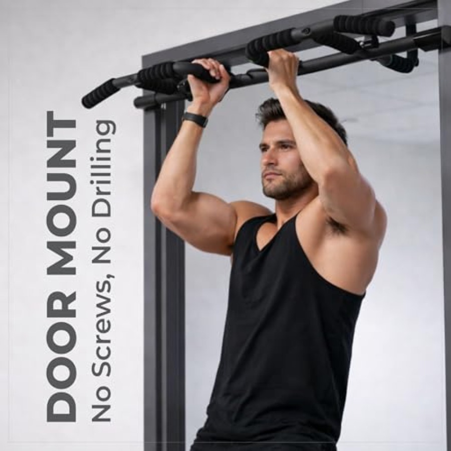 Doorway Pull Up Bar Set with S - Home Gym Pull Up review and price
