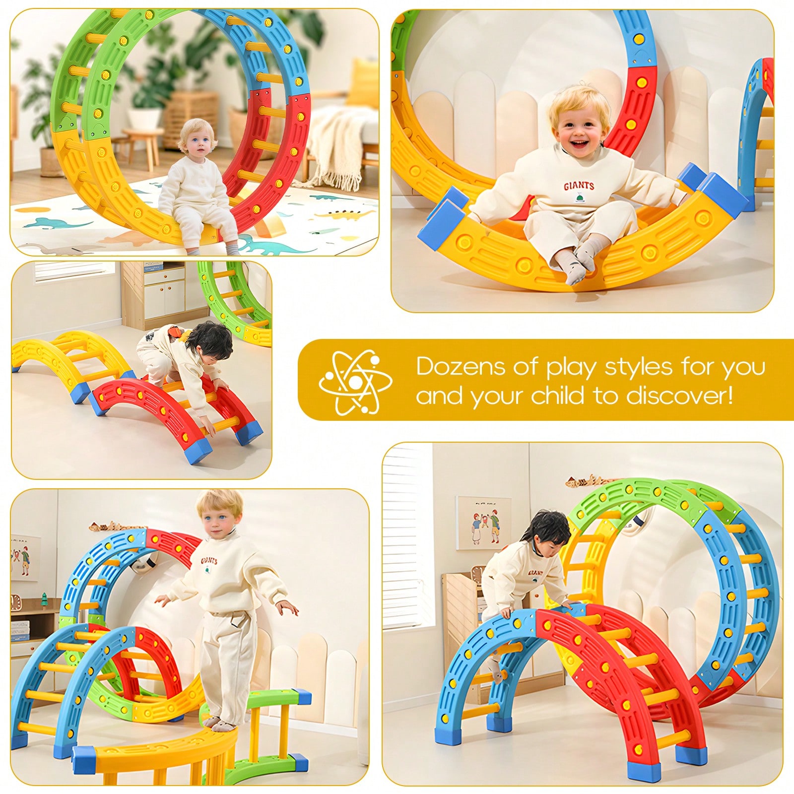 GCCSJ 2-In-1 Foldable Toddler  - Home Gym For Toddlers review and price