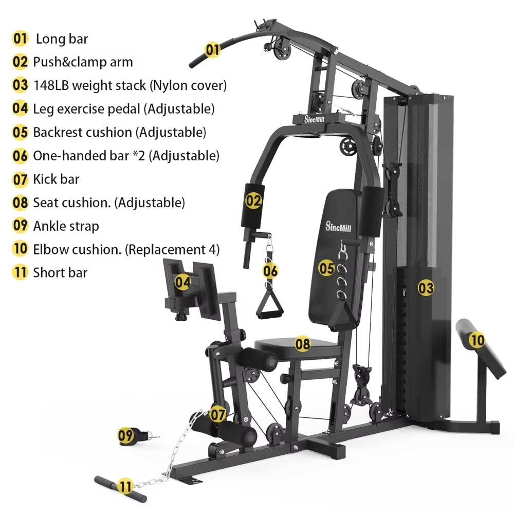 148LB Multifunctional Home Gym - Home Gym Nala review and price