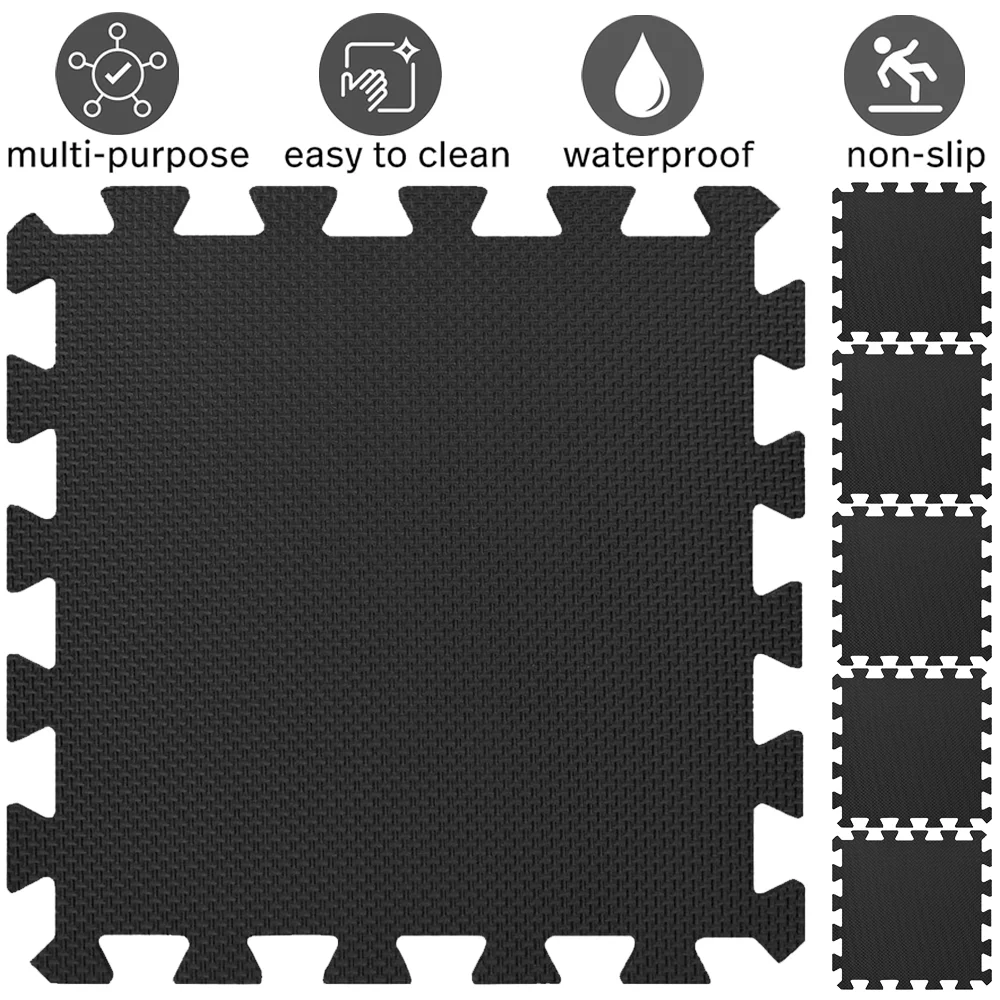 8/16 Pcs Gym Mat Cross-pattern - Home Gym Garage review and price