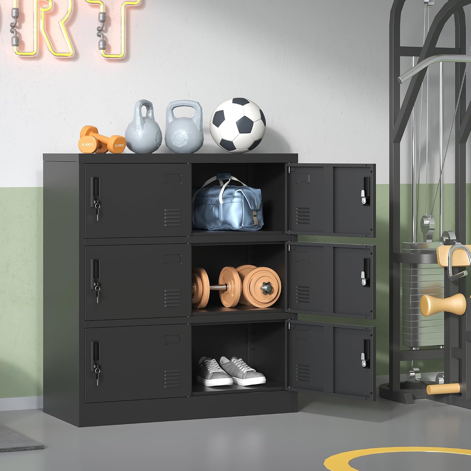 Metal Lockers For Employees Of - Home Gym Garage review and price