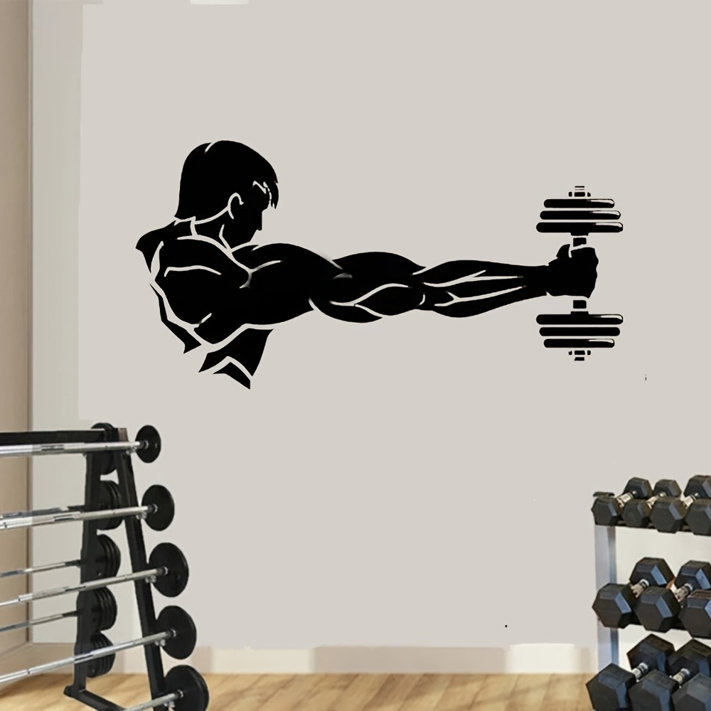 Fitness Home Decor Vinyl Wall  - Home Gym Interior Design review and price