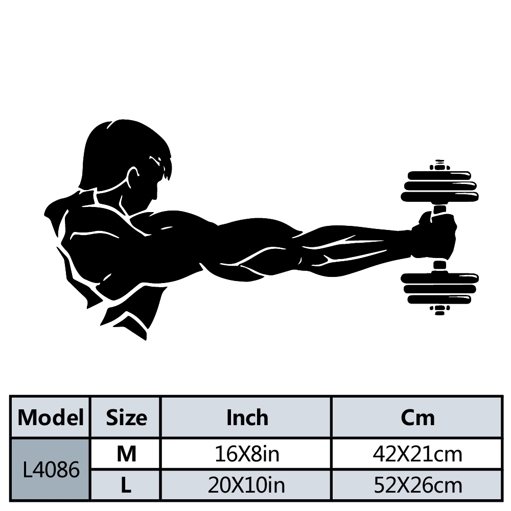 Fitness Home Decor Vinyl Wall  - Home Gym Interior Design review and price