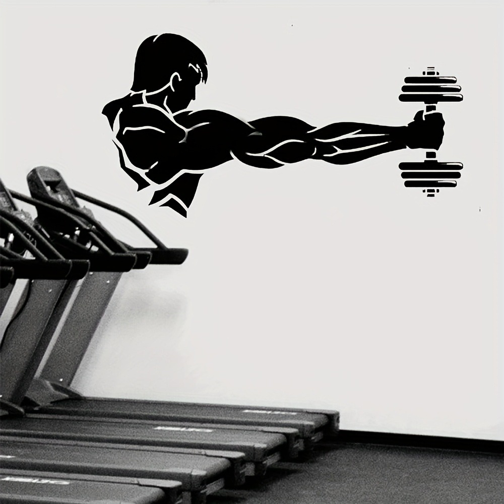 Fitness Home Decor Vinyl Wall  - Home Gym Interior Design review and price