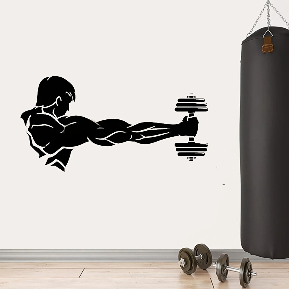 Fitness Home Decor Vinyl Wall  - Home Gym Interior Design review and price